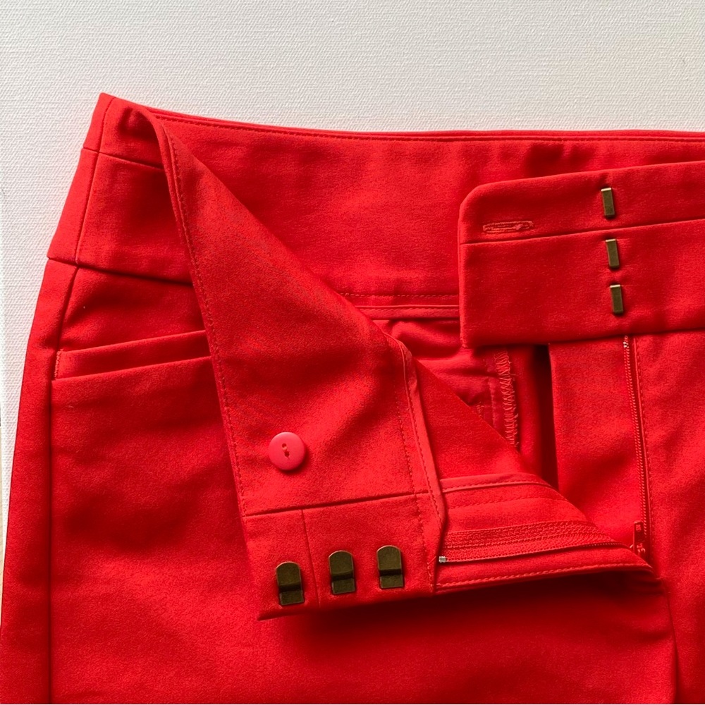 NWT Ann Taylor LOFT Vivid Red Skinny Stretch Pants, Size 10